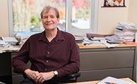 Dr. Gombart in his office